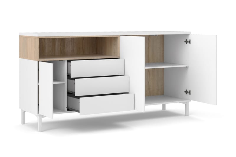 Roomers Skänk - Vit/Brun - Sideboard & skänk