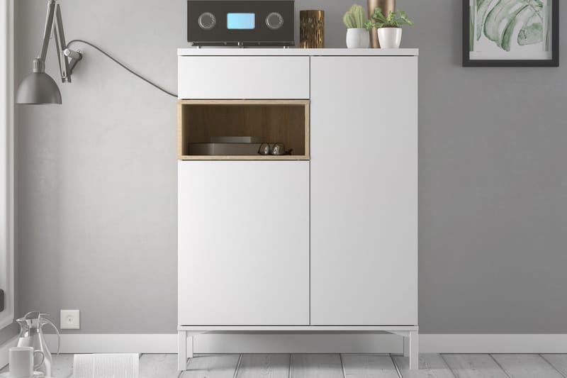 Roomers Skänk - Vit/Ek - Förvaring - Förvaringsmöbler - Sideboard & skänk