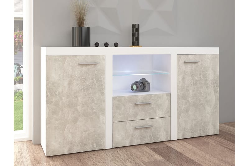 Rumba Skänk 157x40x81 cm - Beige/Grå - Förvaring - Förvaringsmöbler - Sideboard & skänk