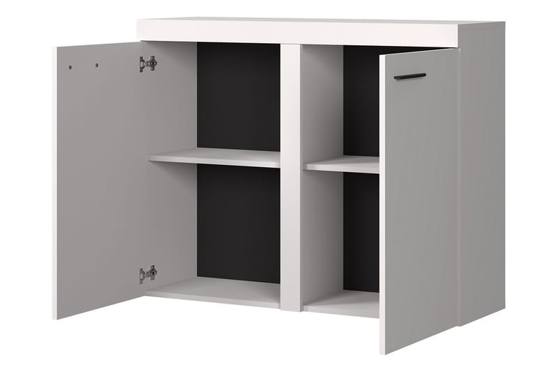 Rumba Skänk 97,2x40,3x82 cm LED-belysning - Beige/Brun/Grå - Förvaring - Förvaringsmöbler - Sideboard & skänk