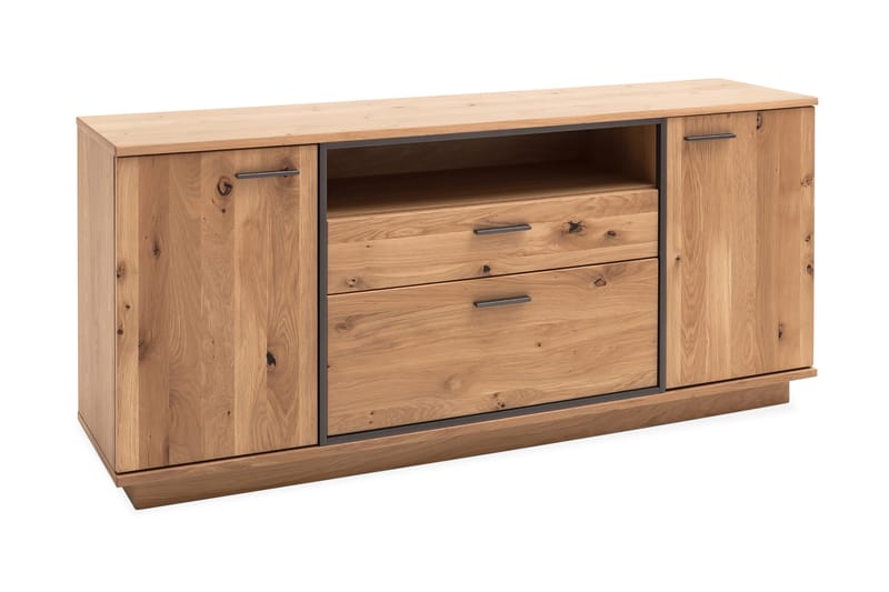 Rusley Sidobord 180 cm - Ek/Antracit - Sideboard & skänk