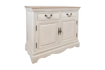 Samira Skänk 85 cm i Mörkt Trä - Offwhite - Förvaring - Förvaringsmöbler - Sideboard & skänk