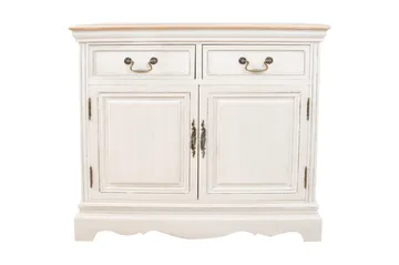 Samira Skänk 85 cm i Mörkt Trä - Offwhite - Förvaring - Förvaringsmöbler - Sideboard & skänk