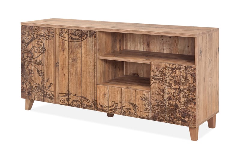 Sapphira Skänk Blommönstrad - Brun - Förvaring - Förvaringsmöbler - Sideboard & skänk