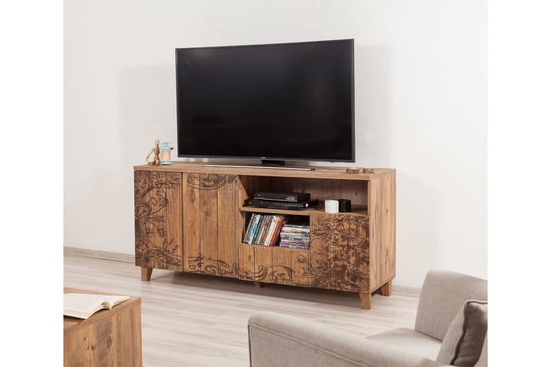Sapphira Skänk Blommönstrad - Brun - Förvaring - Förvaringsmöbler - Sideboard & skänk