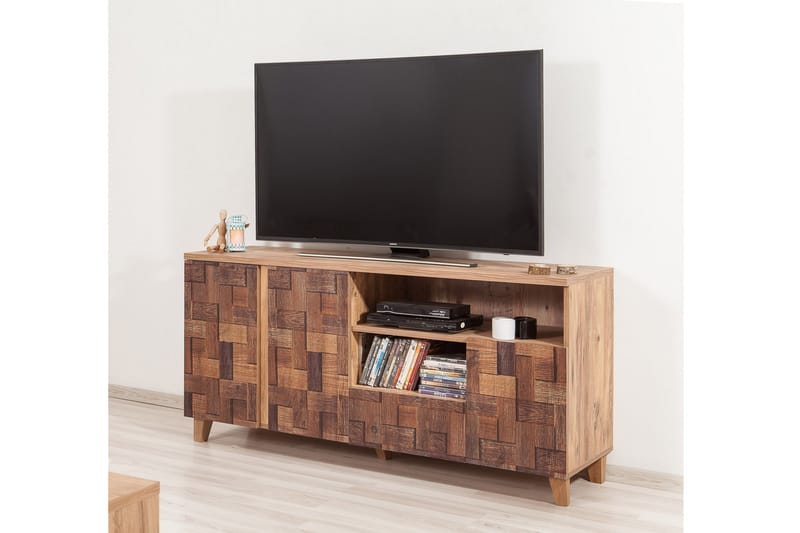 Sapphira Skänk Flätmönster - Mörkbrun - Förvaring - Förvaringsmöbler - Sideboard & skänk