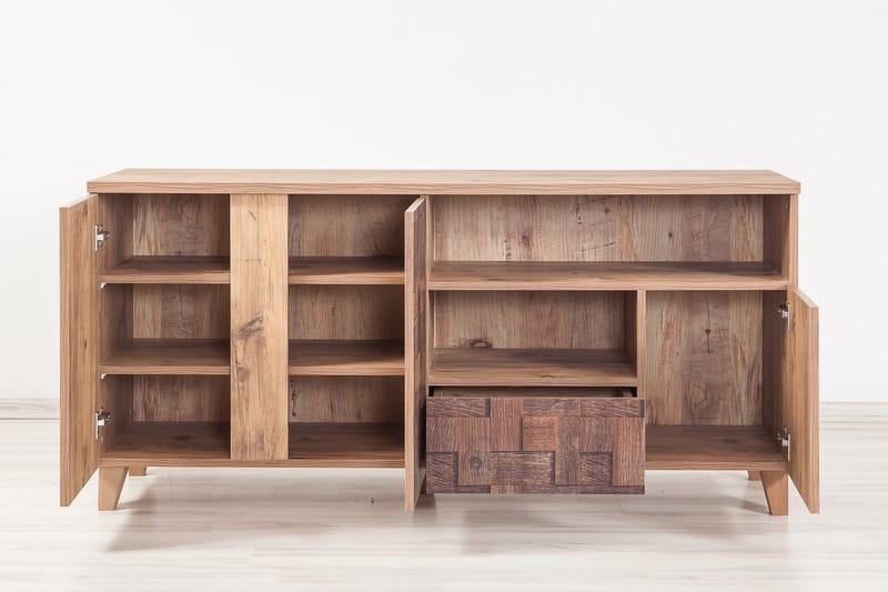 Sapphira Skänk Flätmönster - Mörkbrun - Förvaring - Förvaringsmöbler - Sideboard & skänk