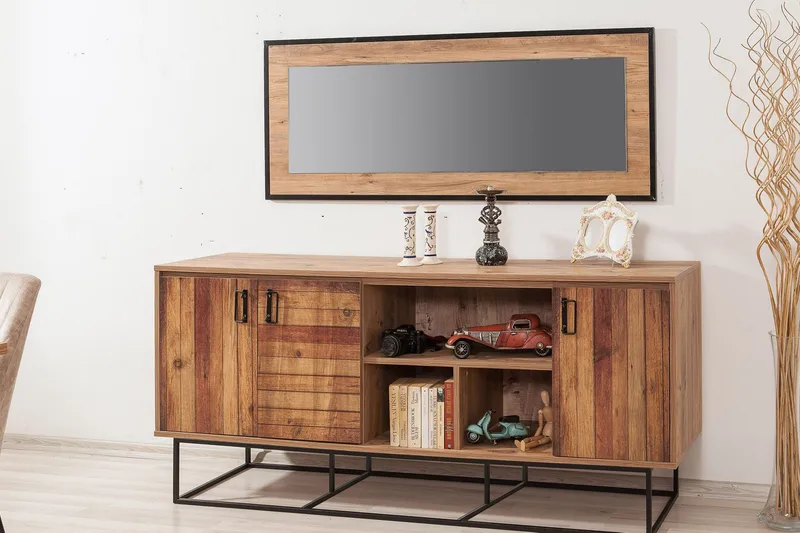 Sapphira Skänk Panel - Ljusbrun - Förvaring - Förvaringsmöbler - Sideboard & skänk