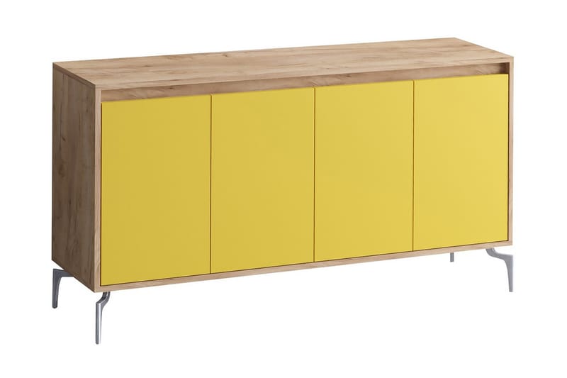 Sideboard 40x140 cm - Natur/Brun/Röd - Sideboard & skänk