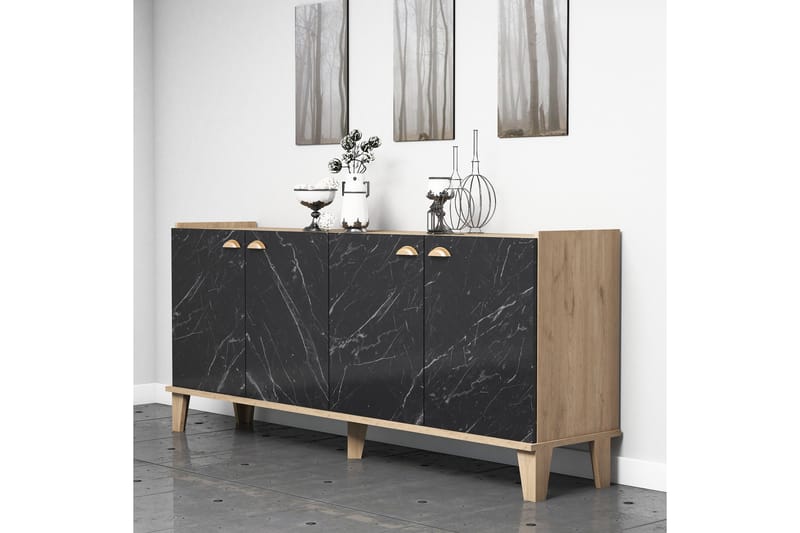 Sideboard 41x182 cm - Natur/Svart - Förvaring - Förvaringsmöbler - Sideboard & skänk