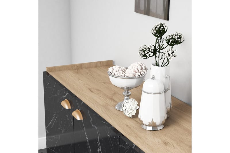 Sideboard 41x182 cm - Natur/Svart - Förvaring - Förvaringsmöbler - Sideboard & skänk