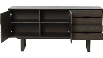 Sideboard Norvik - Brunlackad ekfaner och vitpigmenterad finish - Förvaring - Förvaringsmöbler - Sideboard & skänk
