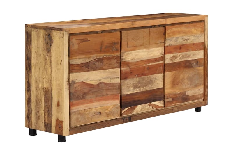 Sidoskåp 160x38x79 cm massivt återvunnet trä - Brun - Sideboard & skänk