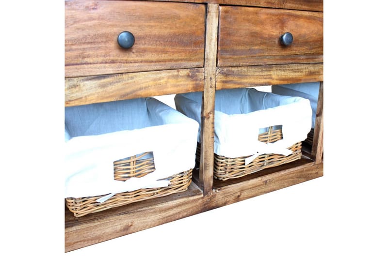 Skänk återvunnet trä 100x30x50 cm - Brun - Förvaring - Förvaringsmöbler - Sideboard & skänk