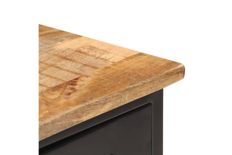Skänk 110x30x65 cm massivt grovt mangoträ och stål - Brun - Förvaring - Förvaringsmöbler - Sideboard & skänk