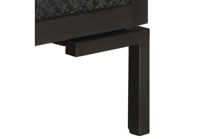 Skänk 115x30x76 cm massivt mangoträ - Svart - Förvaring - Förvaringsmöbler - Sideboard & skänk