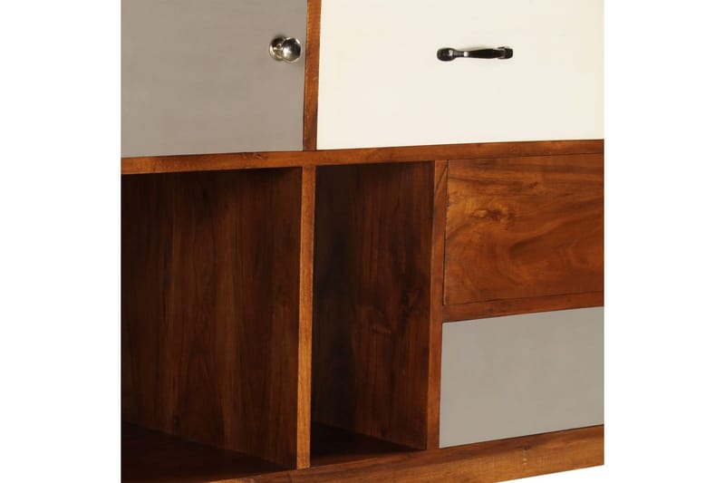 Skänk 115x35x86 cm massivt akaciaträ - Flerfärgad - Förvaring - Förvaringsmöbler - Sideboard & skänk