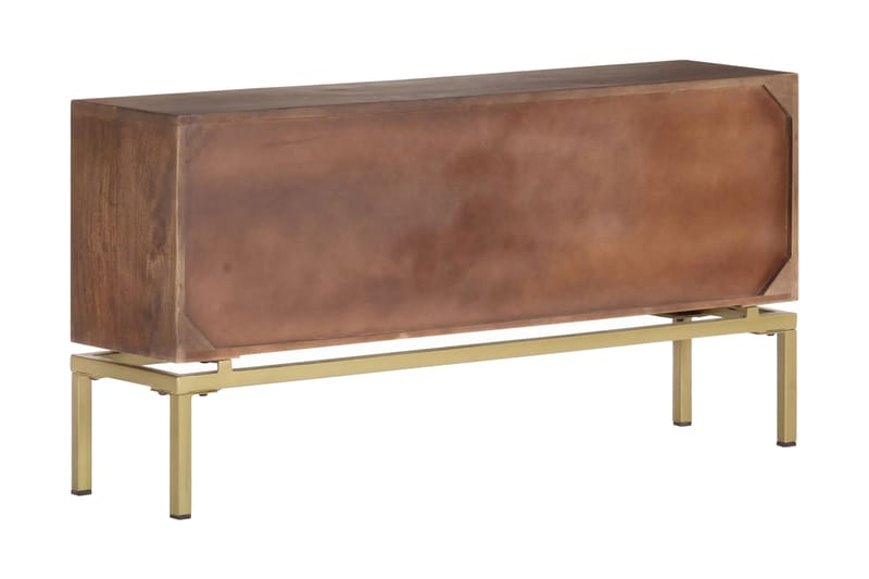 Skänk 120x29x60 cm massivt mangoträ - Brun - Förvaring - Förvaringsmöbler - Sideboard & skänk