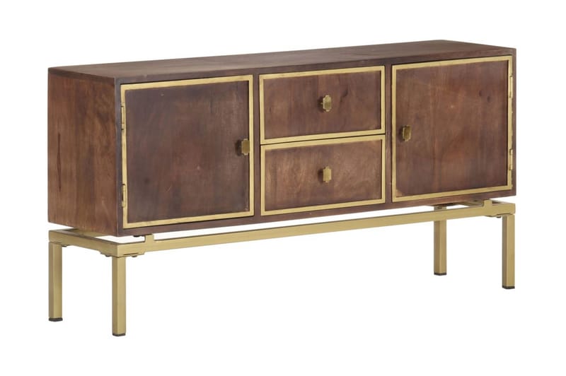 Skänk 120x29x60 cm massivt mangoträ - Brun - Förvaring - Förvaringsmöbler - Sideboard & skänk
