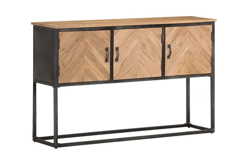 Skänk 120x30x75 cm massivt akaciaträ - Brun - Förvaring - Förvaringsmöbler - Sideboard & skänk