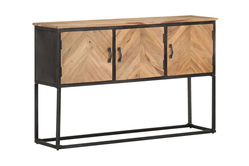 Skänk 120x30x75 cm massivt akaciaträ - Brun - Förvaring - Förvaringsmöbler - Sideboard & skänk