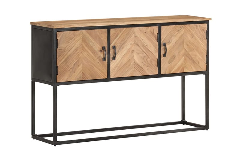 Skänk 120x30x75 cm massivt akaciaträ - Brun - Förvaring - Förvaringsmöbler - Sideboard & skänk