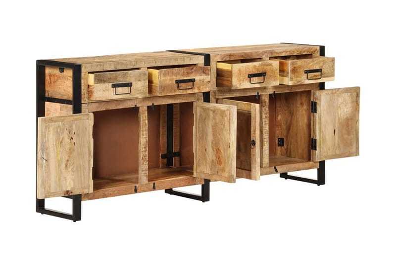 Skänk 172x35x80 cm massivt mangoträ - Brun - Förvaring - Förvaringsmöbler - Sideboard & skänk