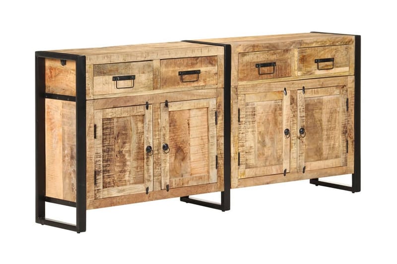 Skänk 172x35x80 cm massivt mangoträ - Brun - Förvaring - Förvaringsmöbler - Sideboard & skänk