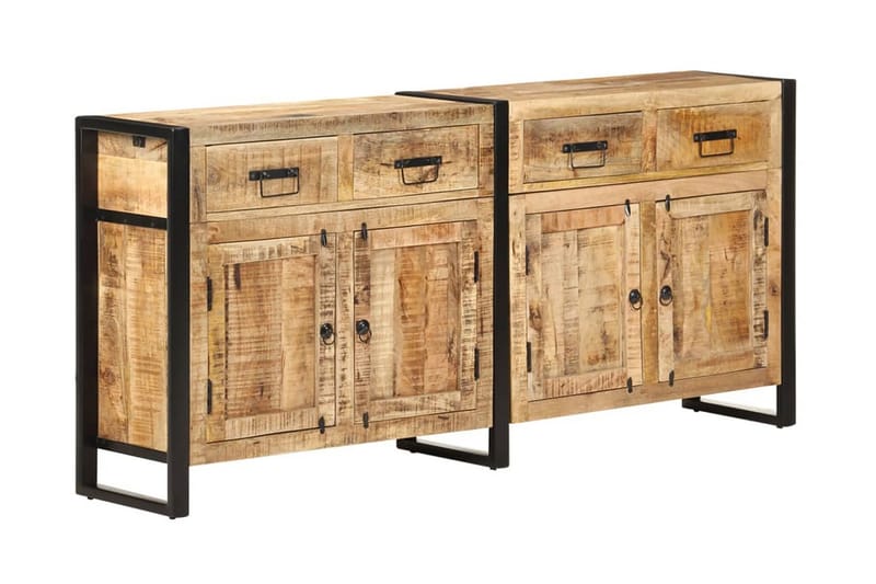 Skänk 172x35x80 cm massivt mangoträ - Brun - Förvaring - Förvaringsmöbler - Sideboard & skänk
