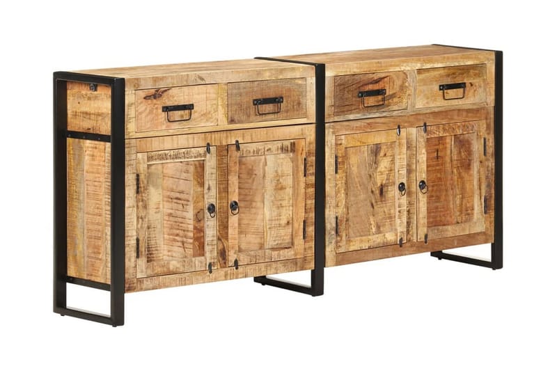 Skänk 172x35x80 cm massivt mangoträ - Brun - Förvaring - Förvaringsmöbler - Sideboard & skänk