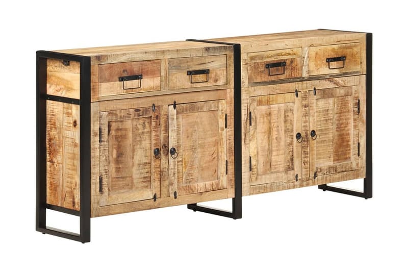 Skänk 172x35x80 cm massivt mangoträ - Brun - Förvaring - Förvaringsmöbler - Sideboard & skänk