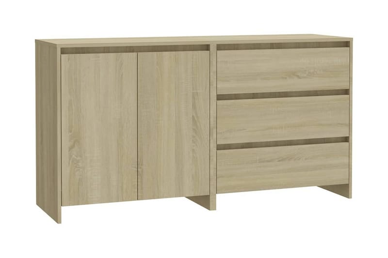 Skänk 2 delar sonoma-ek konstruerat trä - Ek - Förvaring - Förvaringsmöbler - Sideboard & skänk