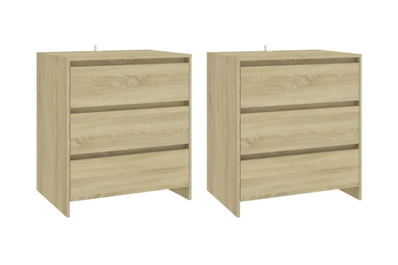 Skänk 3 delar sonoma-ek konstruerat trä - Ek - Sideboard & skänk