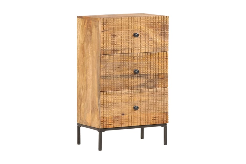 Skänk 45x30x75 cm massivt mangoträ - Brun - Sideboard & skänk