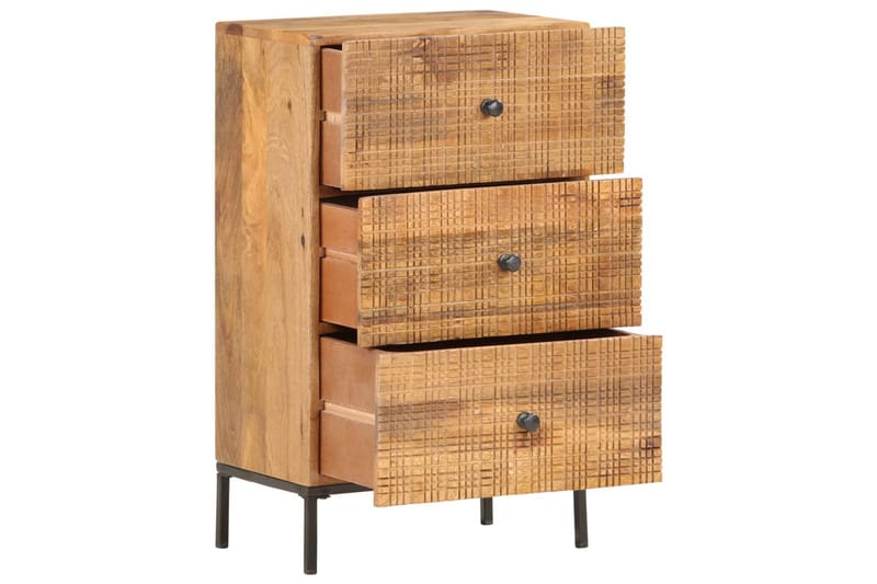 Skänk 45x30x75 cm massivt mangoträ - Brun - Sideboard & skänk