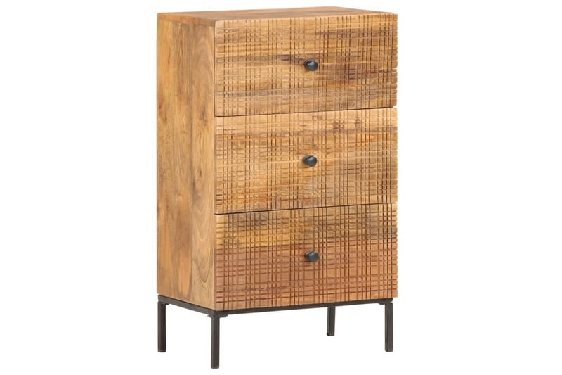 Skänk 45x30x75 cm massivt mangoträ - Brun - Sideboard & skänk