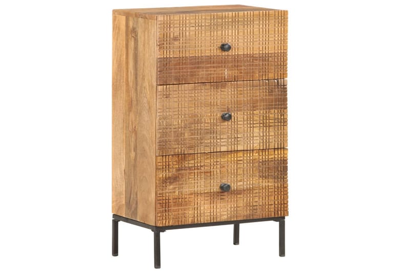 Skänk 45x30x75 cm massivt mangoträ - Brun - Sideboard & skänk