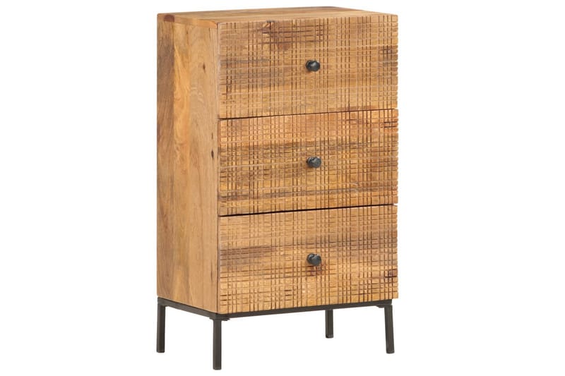 Skänk 45x30x75 cm massivt mangoträ - Brun - Sideboard & skänk