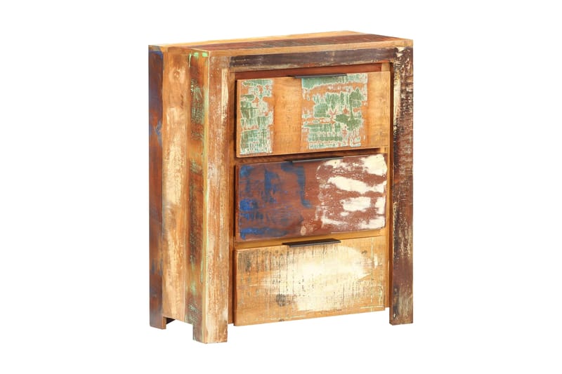 Skänk 59x33x75 cm massivt återvunnet trä - Flerfärgad - Sideboard & skänk