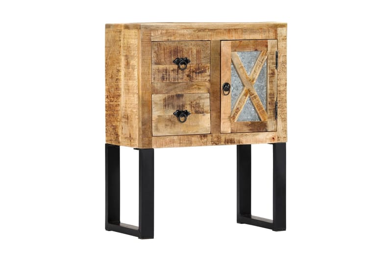 Skänk 60x30x76 cm massivt mangoträ - Svart - Förvaring - Förvaringsmöbler - Sideboard & skänk