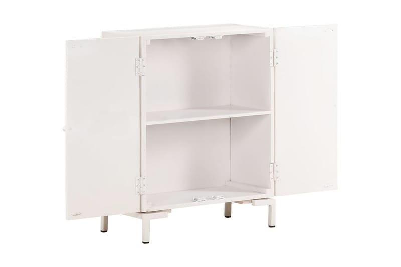 Skänk 60x30x76 cm massivt mangoträ - Vit - Förvaring - Förvaringsmöbler - Sideboard & skänk