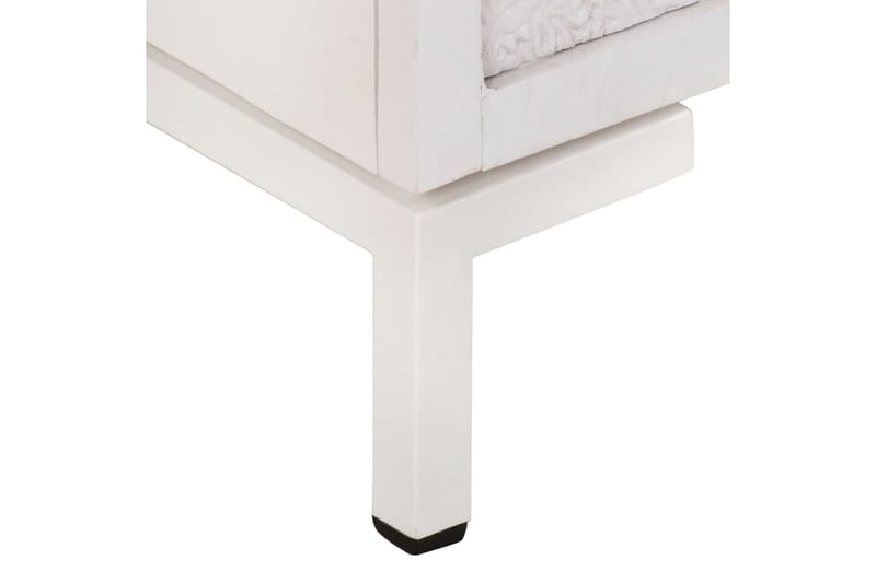 Skänk 60x30x76 cm massivt mangoträ - Vit - Förvaring - Förvaringsmöbler - Sideboard & skänk