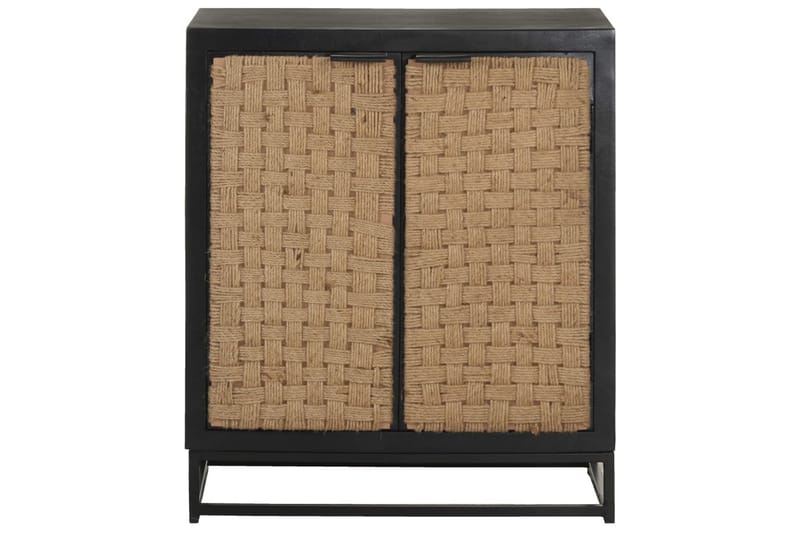 Skänk 60x35x70 cm massivt mangoträ - Svart - Förvaring - Förvaringsmöbler - Sideboard & skänk
