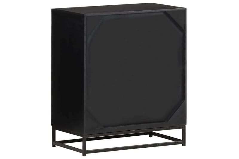 Skänk 60x35x70 cm massivt mangoträ - Svart - Förvaring - Förvaringsmöbler - Sideboard & skänk