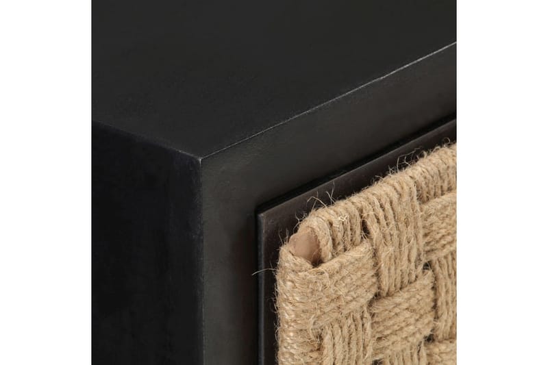 Skänk 60x35x70 cm massivt mangoträ - Svart - Förvaring - Förvaringsmöbler - Sideboard & skänk