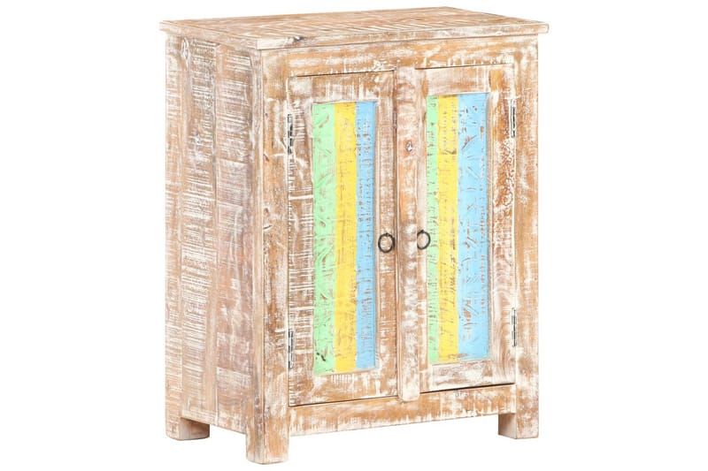 Skänk 61x35x76 cm grovt akaciaträ - Flerfärgad - Förvaring - Förvaringsmöbler - Sideboard & skänk