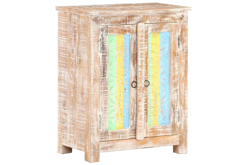 Skänk 61x35x76 cm grovt akaciaträ - Flerfärgad - Förvaring - Förvaringsmöbler - Sideboard & skänk