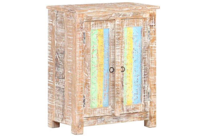 Skänk 61x35x76 cm grovt akaciaträ - Flerfärgad - Förvaring - Förvaringsmöbler - Sideboard & skänk