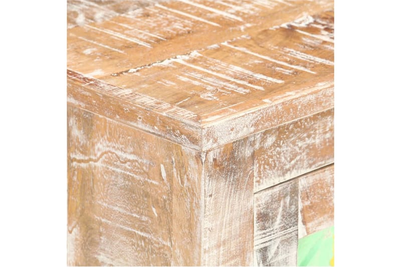 Skänk 61x35x76 cm grovt akaciaträ - Flerfärgad - Förvaring - Förvaringsmöbler - Sideboard & skänk