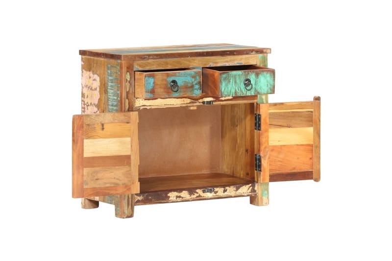 Skänk 70x35x65 cm massivt återvunnet trä - Flerfärgad - Förvaring - Förvaringsmöbler - Sideboard & skänk